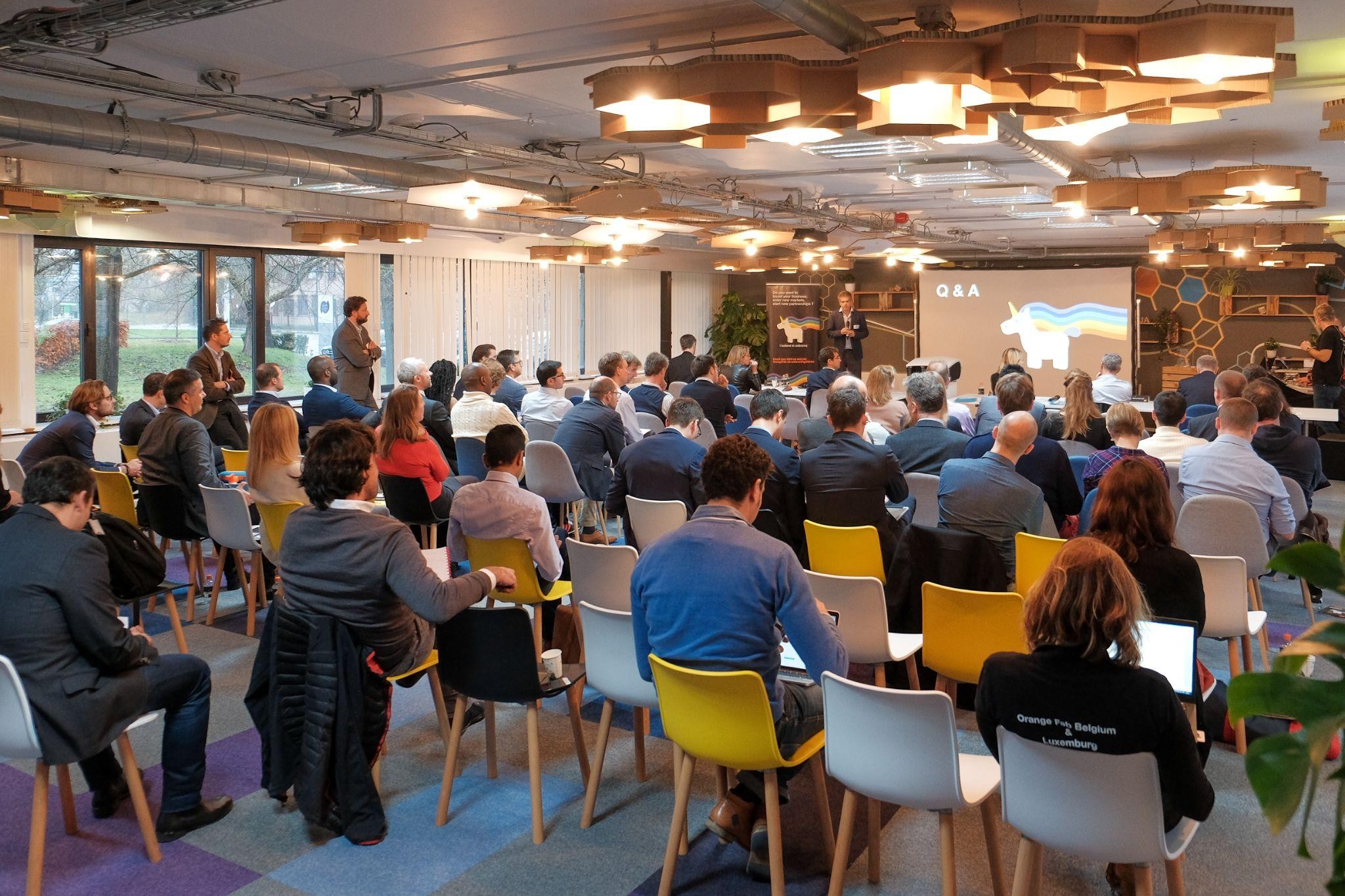 Product launch — presentation stage